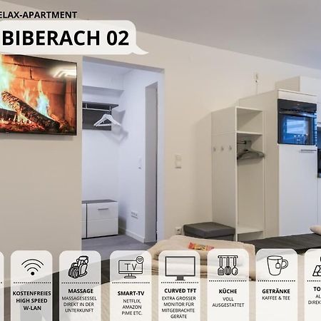 Relaxapartment 2 Massagesessel Smarttv Kueche Biberach an der Riß Esterno foto